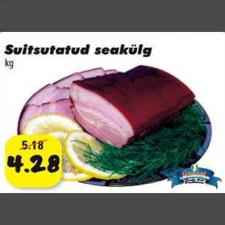 Allahindlus - Suitsutatud seakülg kg