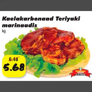 Allahindlus - Kaelakarbonaad Teriyaki marinaadis kg