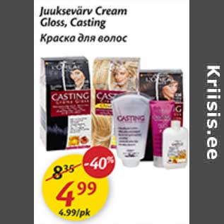 Allahindlus - Juuksevärv Cream Gloss, Casting