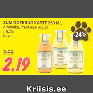 Allahindlus - ZUM DOFKRUG KASTE 250 ML