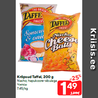 Allahindlus - Krõpsud Taffel, 200 g