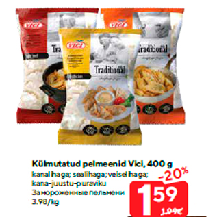 Allahindlus - Külmutatud pelmeenid Vici, 400 g