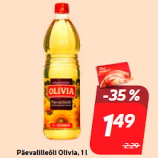 Allahindlus - Päevalilleõli Olivia, 1 l