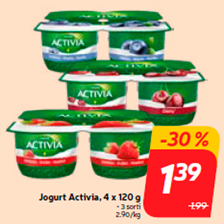 Allahindlus - Jogurt Activia, 4 x 120 g