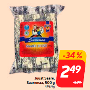 Allahindlus - Juust Saare, Saaremaa, 500 g