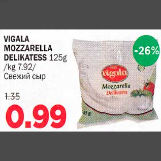 Allahindlus - VIGALA MOZZARELLA DELIKATESS 125g