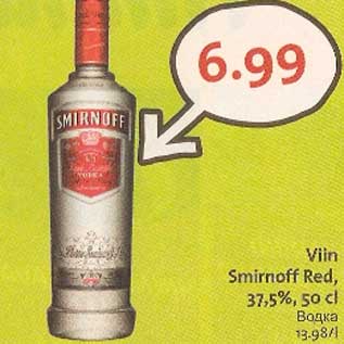 Allahindlus - Viin Smirnoff Red