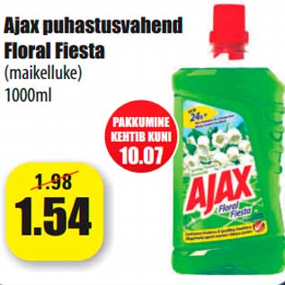 Allahindlus - Ajax puhastusvahend Floral Fiesta