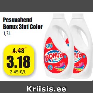 Allahindlus - Pesuvahend Bonux 3in1 Color