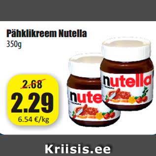 Allahindlus - Pähklikreem Nutella 350g