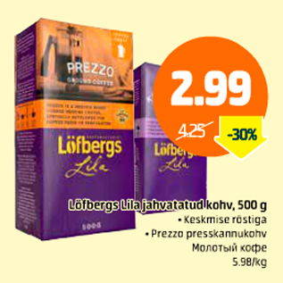 Allahindlus - Löfbergs Lila jahvatatud kohv, 500 g