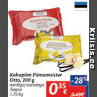 Allahindlus - Kohupiim Piimameister Otto, 200 g