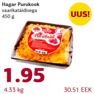 Allahindlus - Hagar Purukook vaarikatäidisega 450 g