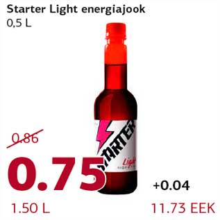 Allahindlus - Starter Light energiajook 0,5 L