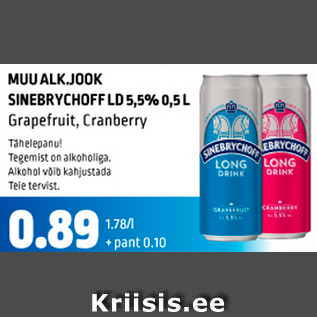 Allahindlus - MUU ALK.JOOK SINEBRYCHOFF LD