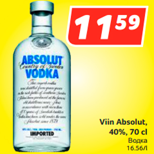 Allahindlus - Viin Absolut,