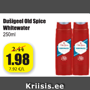 Allahindlus - Dušigeel Old Spice Whitewater 250 ml