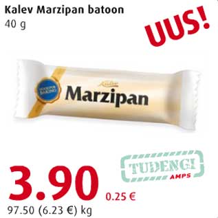 Allahindlus - Kalev Marzipan batoon