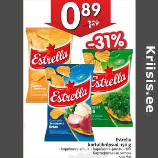 Allahindlus - Estrella kartulikrõpsud, 150 g