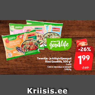 Allahindlus - Teravilja- ja köögiviljasegud Rimi Goodlife, 500 g*