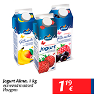 Allahindlus - Jogurt Alma, 1 kg