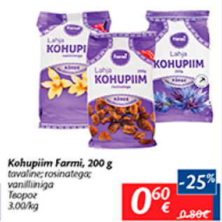 Allahindlus - Kohupiim Farmi, 200 g