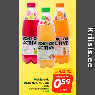 Allahindlus - Mahlajook Dr.Active, 500 ml