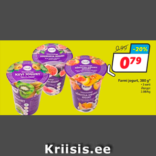 Allahindlus - Farmi jogurt, 380 g*