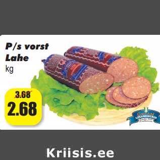 Allahindlus - P/s vorst Lahe kg