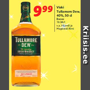 Allahindlus - Viski Tullamore Dew