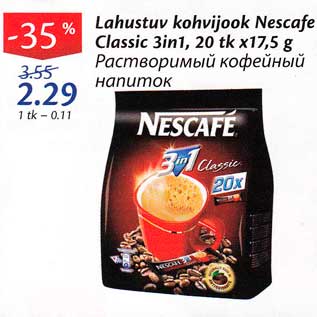 Allahindlus - Lahustuv kohvijook Nescafe Classic 3in1