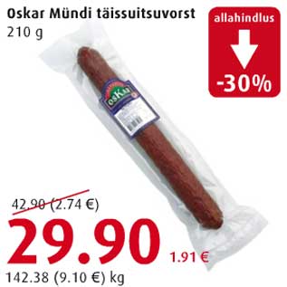 Allahindlus - Oskar Mündi täissuitsuvorst