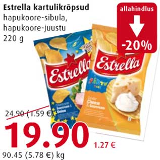 Allahindlus - Estrella kartulikrõpsud