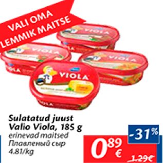 Allahindlus - Sulatatud juust Valio Viola, 485 g