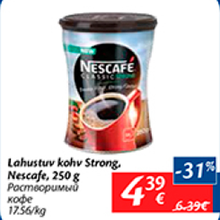 Allahindlus - Lahustuv kohv Strong, Nescafe, 250 g