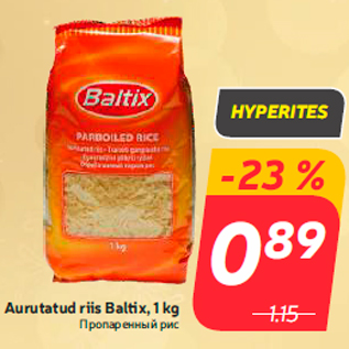 Allahindlus - Aurutatud riis Baltix, 1 kg