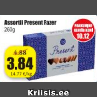 Allahindlus - Assortii Present Fazer 260 g