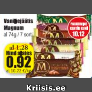 Allahindlus - Vaniljejäätis Magnum