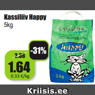 Allahindlus - Kassiliiv Happy 5kg