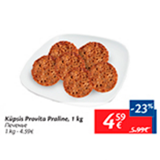 Allahindlus - Küpsis Provita Praline, 1 kg