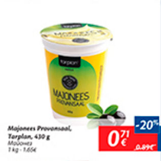 Allahindlus - Majoonees Provansaal, Tarplan, 430 g