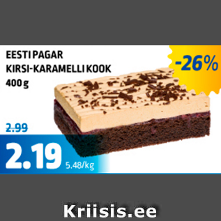 Allahindlus - Eestipagar kirsi-karamellikook 400 g