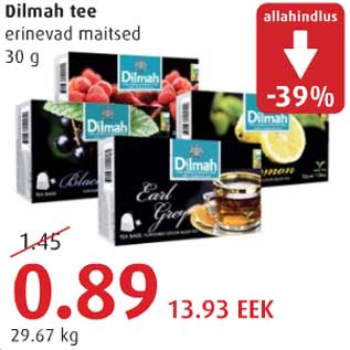 Allahindlus - Dilmah tee