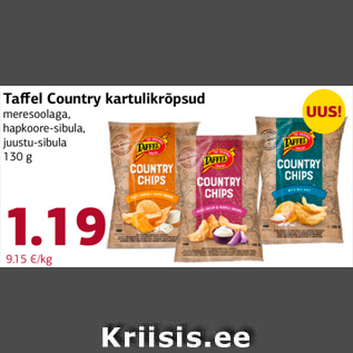 Allahindlus - Taffel Country kartulikrõpsud