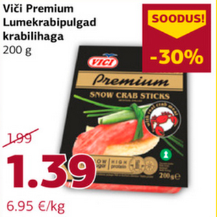 Allahindlus - Viči Premium Lumekrabipulgad krabilihaga 200 g