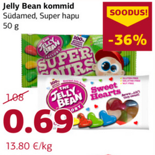 Allahindlus - Jelly Bean kommid