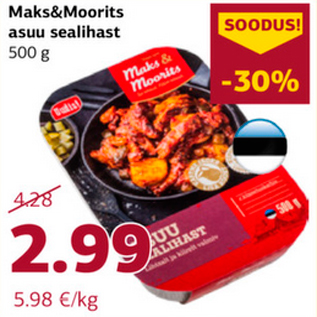 Allahindlus - Maks&Moorits asuu sealihast 500 g