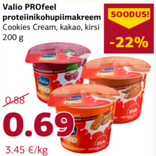 Allahindlus - Valio PROfeel proteiinikohupiimakreem