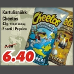 Allahindlus - KArtulisnäkk Cheetos