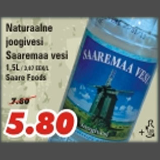 Allahindlus - Naturaalne joogivesi Saaremaa vesi